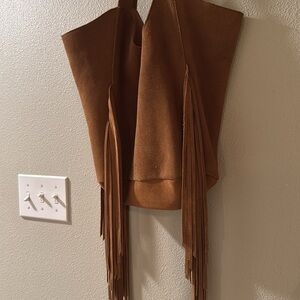 RVCA leather fringe bag